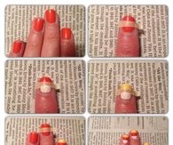 DIY Candy Corn Nails