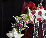 Paper star wreath tutorial
