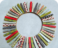 Clothespin Christmas Wreath