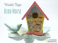 Washi Tape Birdhouse