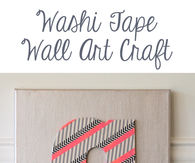 Washi Tape Wall Art Craft