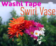 Washi Tape Swirl Vase