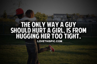Hugging Her