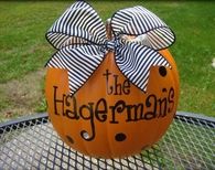 Personalized with Family Name Pumpkin