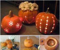 DIY Drilled Pumpkin Tutorial