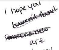 I hope you re happy