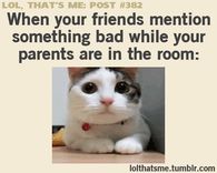 When your friend mentions something bad