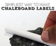 DIY Chalkboard Labels