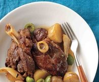 Lamb olives and potatoes