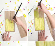 Pineapple favor bags