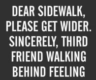 Dear sidewalk