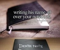 Writing his name