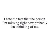the person I'm missing right now