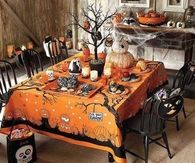 Halloween Party Table, Buffet & Goody Bags