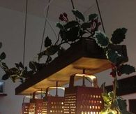 Hanging Kitchen Lamp with Repurposed Graters
