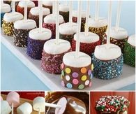 Sprinkled Marshmallow Pops