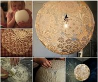 DIY Doily Lamp