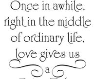 Love gives us a fairy tale