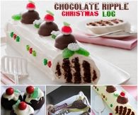 Choc Ripple Christmas Log
