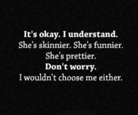 I wouldn't chose me