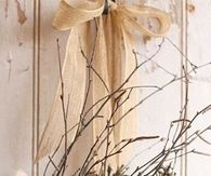 Pinecone, twigs & dried leaves wreath