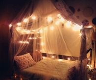 Lighted Canopy Bed