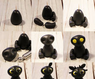 DIY Clay Black Cat