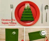 How To Fold Christmas Tree Napkins