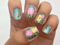 Rose nail design