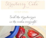Strawberry Vodka Cake