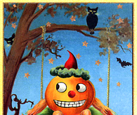 A Happy Halloween - Vintage Greeting Card