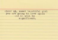You are going to love again