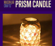 DIY Mason Jar Prism Light