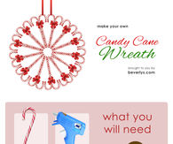 DIY Candy Cane Wreath