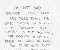 I'm just sad