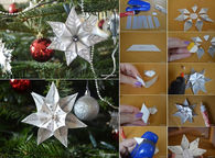 DIY Glitter Star Ornaments