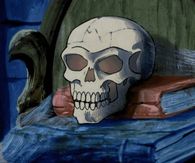 Glowing skull