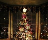 Night christmas tree