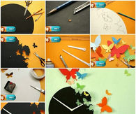 Creative Butterfly Clock Craft