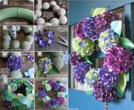 Create a hydrangea wreath