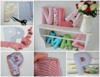 DIY Pillows Made into Letters
