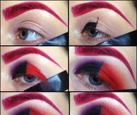 DIY Harly Quinn makeup