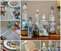 DIY Framed Photo Bottles