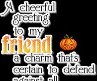 A cheerful greeting to my friend....