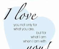 I love you