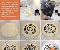 DIY Spider Cobweb Cookies