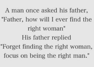 the right man