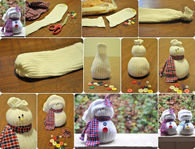 How to make sock snowmen
