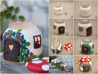 How to make a clay cottage using polymer
