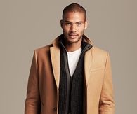 Camel wool top coat